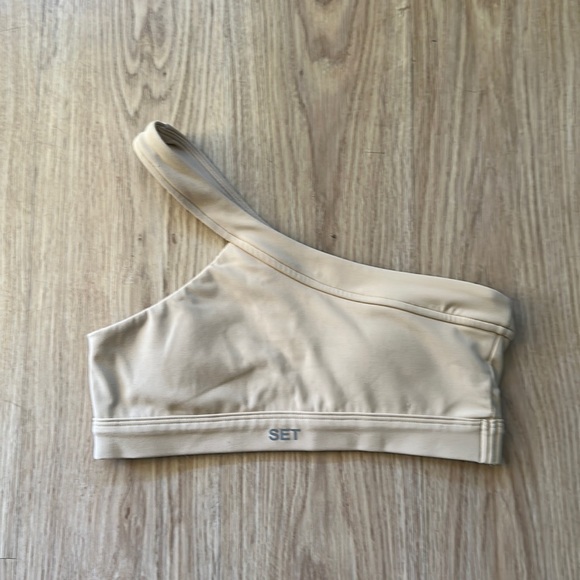 SET Active Tops - Set Active Sportbody SPORT CROSS BRA color macadamia size XS